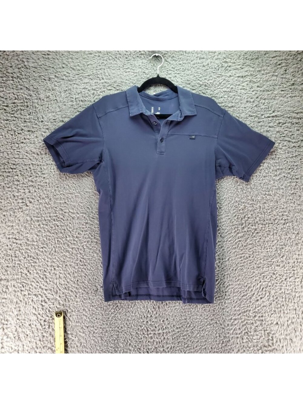 Arcteryx Shirt Mens Medium Blue Short Sleeve Polo Cotton/Polyester Blend